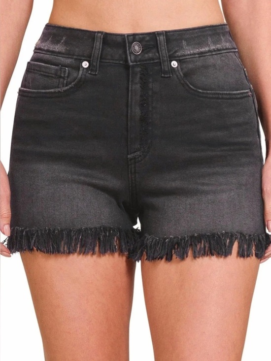 Zenana Outfitters Pants - Zenana Outfitters Black Frayed Hem Denim Cutoff Shorts small